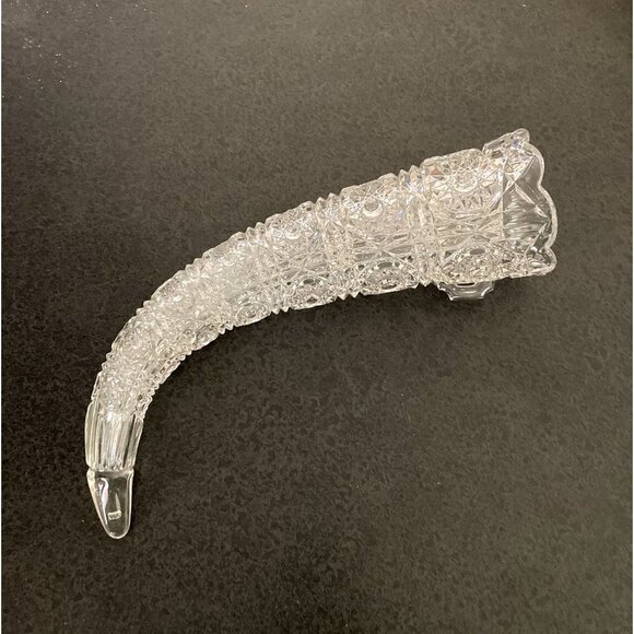 Crystal Horn, Vase, Cornucopia Vintage - Picture 1 of 5